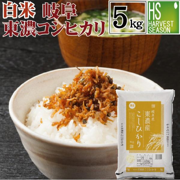 コシヒカリ お米 5kg 白米 岐阜県東濃産 令和元年産 送料無料 数量限定