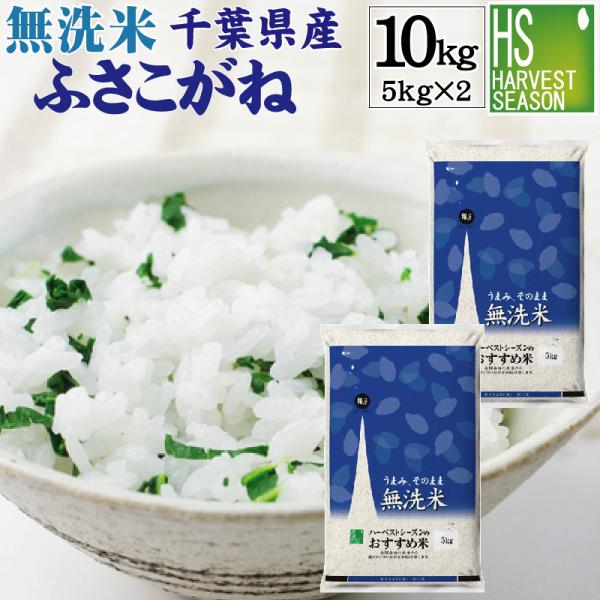 無洗米 10kg 5kg×2袋 ふさこがね 千葉県産 令和4年産 数量限定 送料無料