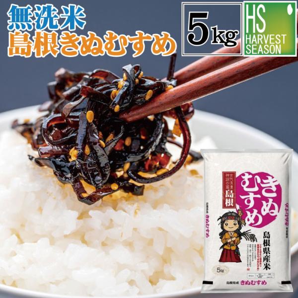 初登場 無洗米 5kg 島根県産 きぬむすめ 食味ランク特A 令和4年産 お米マイスター厳選 精米HACCP認定工場 送料無料