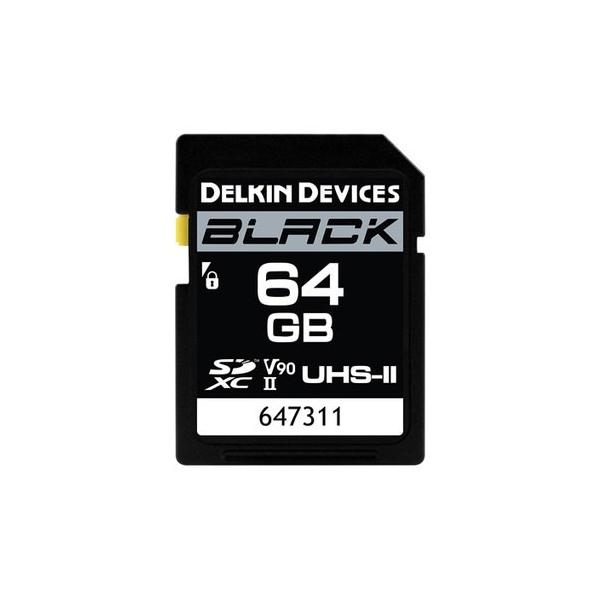 Delkin 64GB BLACK SD UHS-IIiU3/V90j[J[h [DSDBV9064]