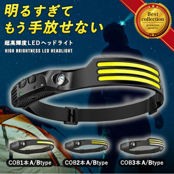 明るすぎてもう手放せない！230度広範囲照射とスポット照射で様々なシーンに対応しかも多彩な点灯モード搭載手放し作業が快適になる自動点灯機能！軽量設計にIPX４防水、更には充電式欲しい機能が全て詰まった大活躍間違いなしの超高輝度LEDヘッドラ...