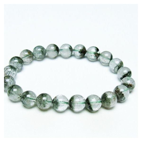 パワーストーン 天然石 グリーンファントムブレスレット 9mm t13-10356