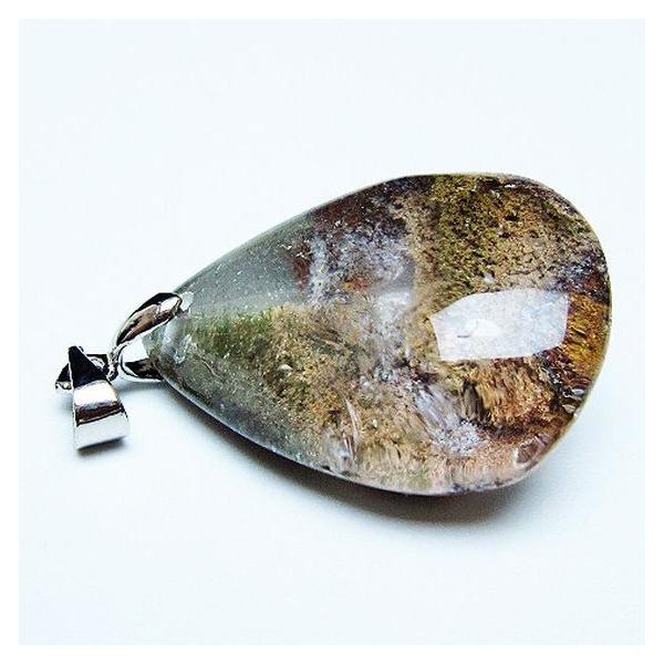 パワーストーン 天然石 ガーデンクォーツ（庭園水晶）ペンダント t136