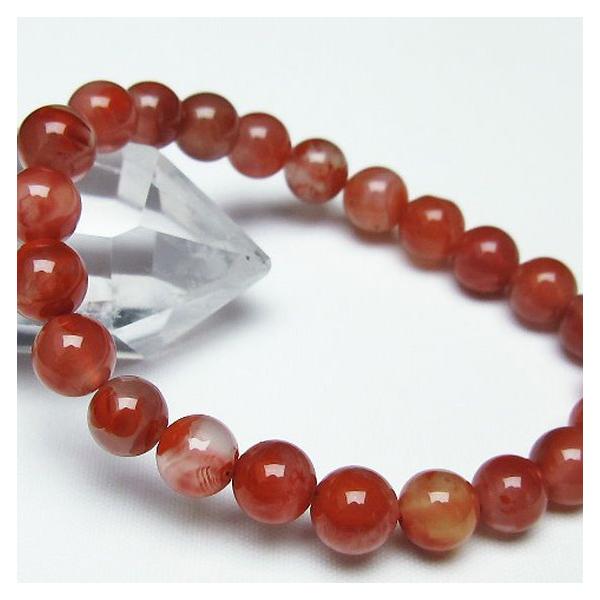 パワーストーンブレスレット メノウ 天然石 パワーストーン 天然石 レッドアゲート 赤メノウ ブレスレット