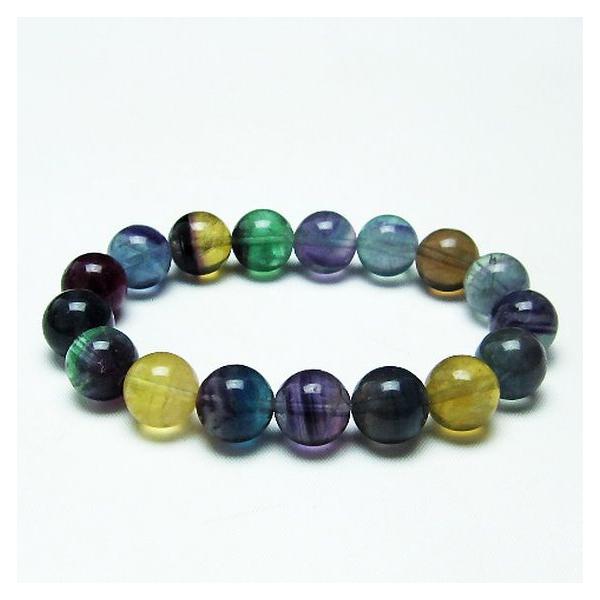 パワーストーン・フロー パワーストーン 天然石 フローライト ブレスレット12mm t229-4121