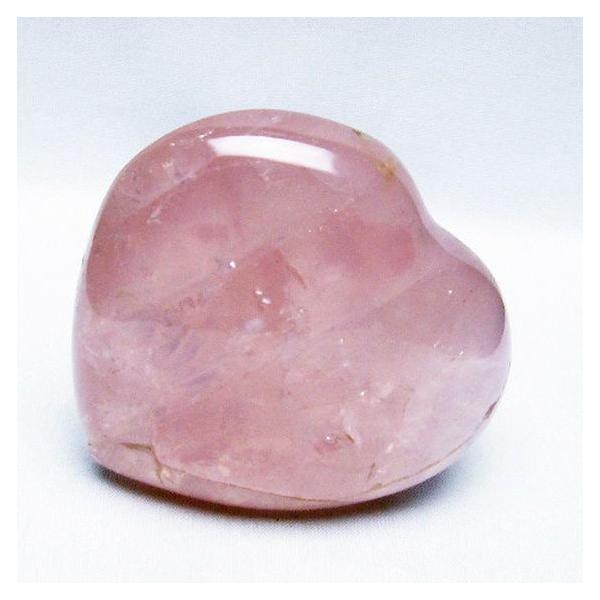 パワーストーン 天然石 ローズクォーツハート置物 t457-3938 : H.S.K
