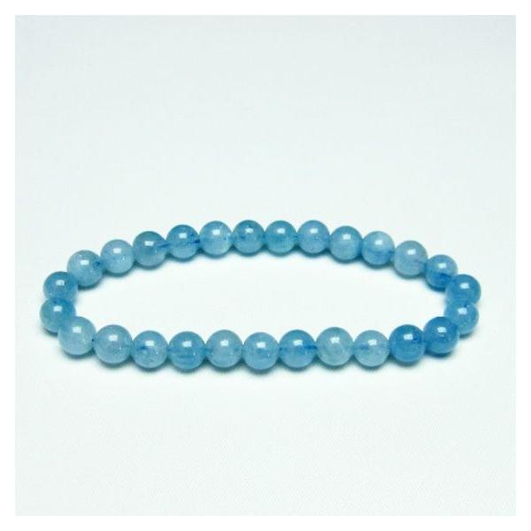 パワーストーン 天然石 アクアマリンブレスレット7mm t537-14627
