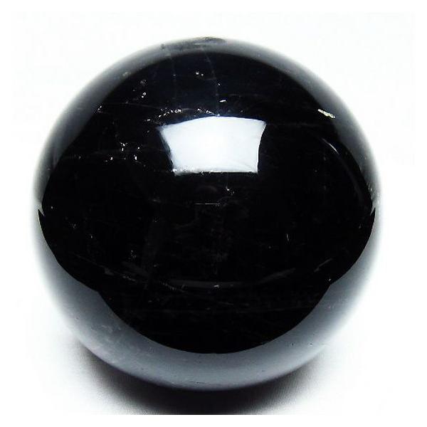 2.3Kgパワーストーン 天然石 モリオン 純天然 黒水晶 丸玉 120mm t572 
