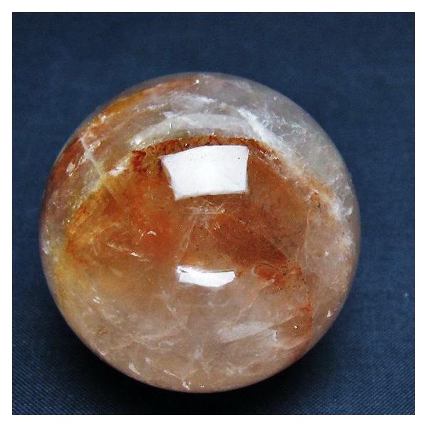 パワーストーン 天然石 ヘマタイトインクォーツ丸玉 50mm t643