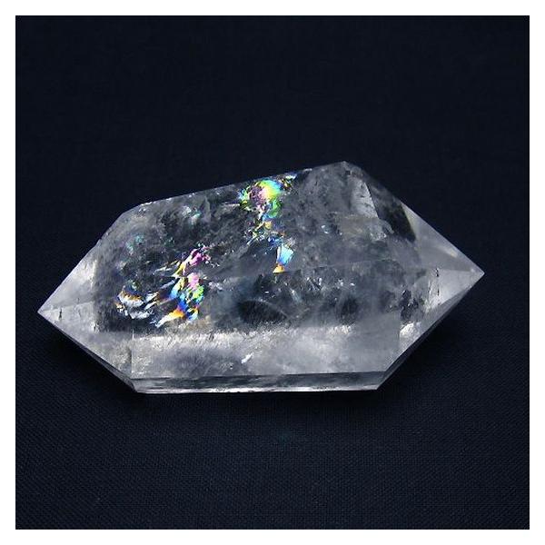 パワーストーン 天然石 虹入りヒマラヤ水晶ダブルポイント t98-2656