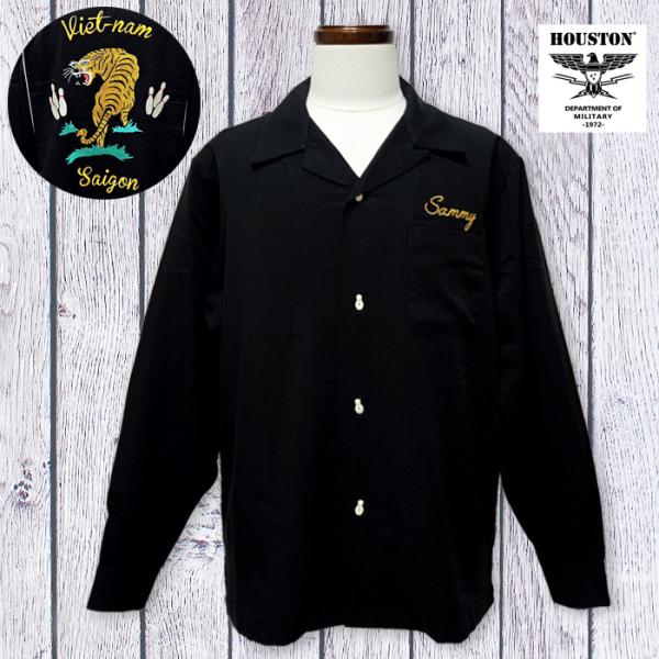 HOUSTON ヒューストン ボウリングシャツ ボーリングシャツ 長袖