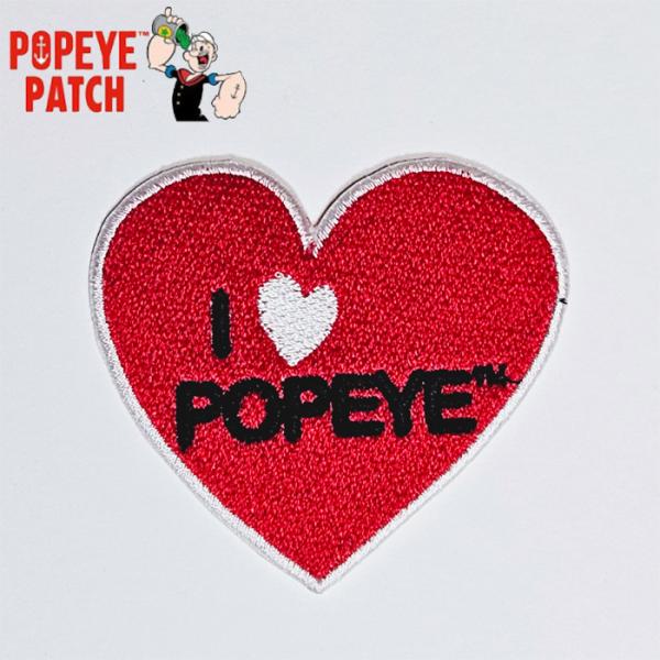 POPEYE ポパイ アイコン I LOVE ワッペン アメリカン雑貨 かわいい