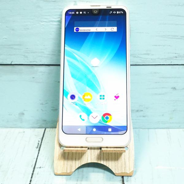 docomo AQUOS R2 SH-03K Platinum White 本体 白ロム SIMロック解除
