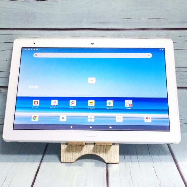 docomo dtab d-41A Android タブレット 白 スタンド付 docomo dtab d-41A SHARP Androidタブレット ホワイト 本体 白ロム SIM
