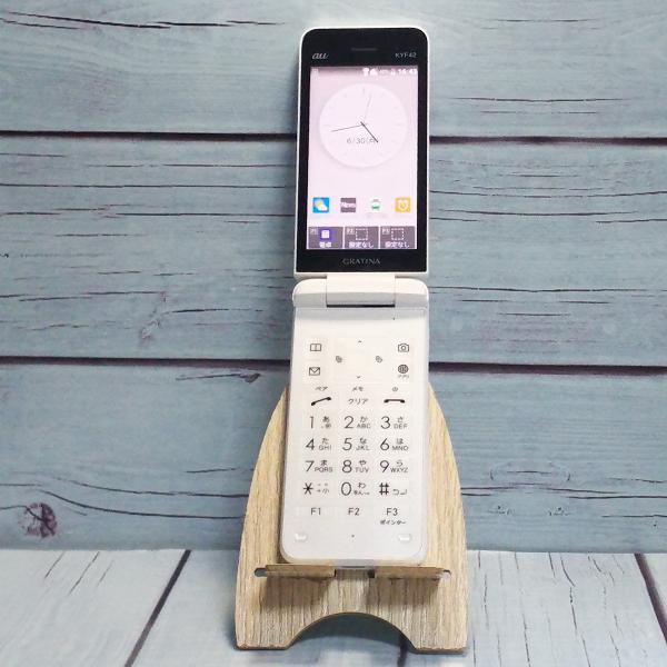 【美品】au GRATINA KYF42 SIMフリー 4G グラティーナ 白 hsmtoys-p_20250620-0136
