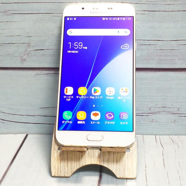 au Galaxy A8 SCV32 32GB ホワイト 白ロム 本体 白ロム B011281