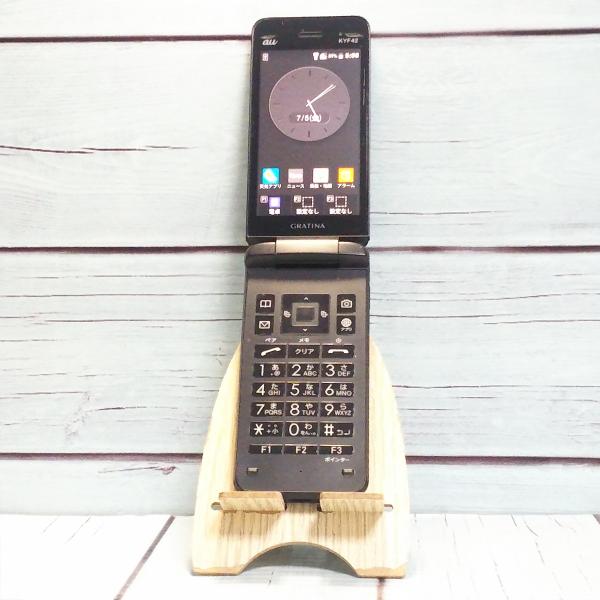 au GRATINA KYF42 ブラック 京セラ 本体 白ロム SIMロック SIMロック