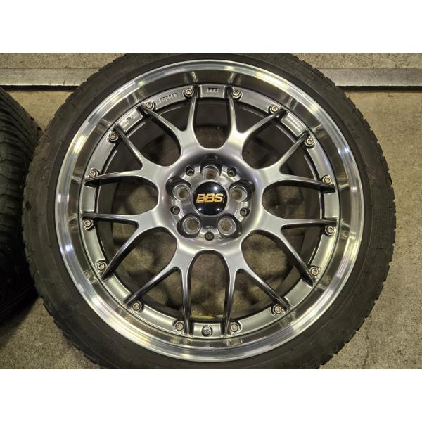 【送込】中古オールシーズン付4本SET★BBS RS-GT(RS988A)★ミシュラン 225/40R18★プリウス/カローラツーリング/レクサスCT