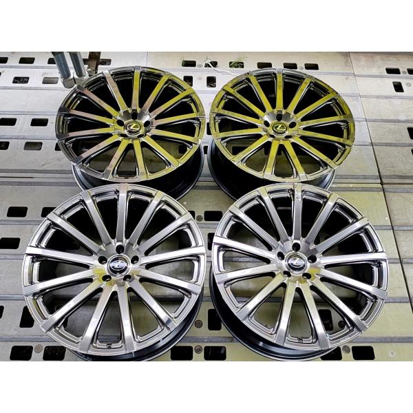 【訳あり】レクサスRXオプション★TRD★鍛造ホイール★22x9J+30 114.3-5H★中古ホイール4本★曲がりあり