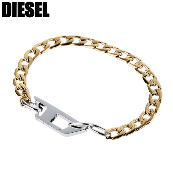 ディーゼル ブレスレット DIESEL DX1437931 メンズ 男性 アクセサリー アクセ シルバー ゴールド ブランド シンプル ステンレススティール 大人 人気 おすすめ