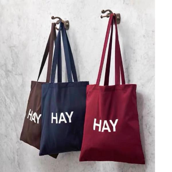 正規品保証　HAY デンマーク　トートバッグ　新商品　ネイビー　ブラウン　　バーガンディ　カバン　バッグ　BAG　ヘイ　かばん