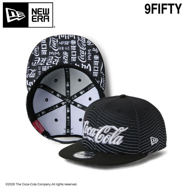 2026FW NEW ERA GOLF 9FIFTY Coca-Cola Golf コカ・コーラ ブラック | ゴルフ コカ・コーラ コラボ コカコーラ コーラ Coca Cola 飲料水 ニューエラ キャップ