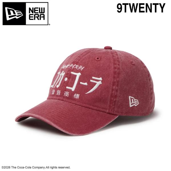 2026FW NEW ERA 9TWENTY Coca-Cola コカ・コーラ アシッドウォッシュ ラセット コカ・コーラ コラボ コカコーラ コーラ Coca Cola 飲料水 ニューエラ キャップ