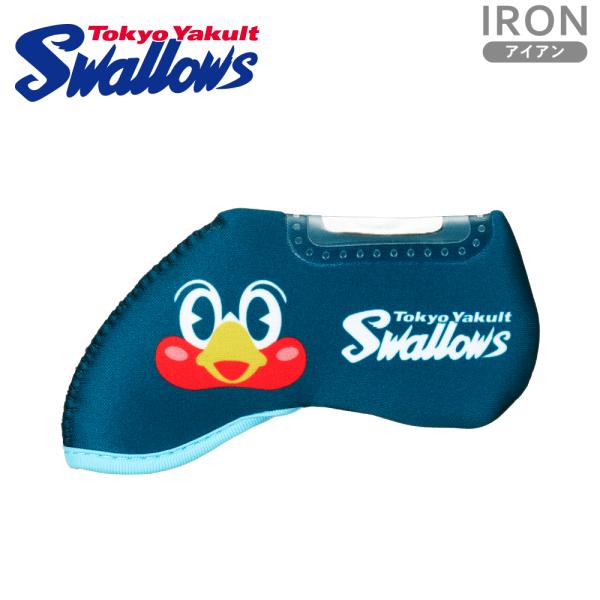 東京ヤクルトスワローズ アイアンカバー つば九郎 つばみ OHC0102 番手窓付きアイアン用 Tokyo Yakult Swallows プロ野球 つばめ ゴルフ用品 メール便可/6点まで