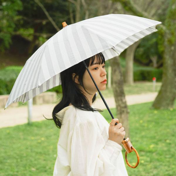 SUR MER シュールメール　麻　無地　折りたたみ日傘 SUR MER（シュールメール） 日傘 (折り畳み) シュルメール 日本製 傘
