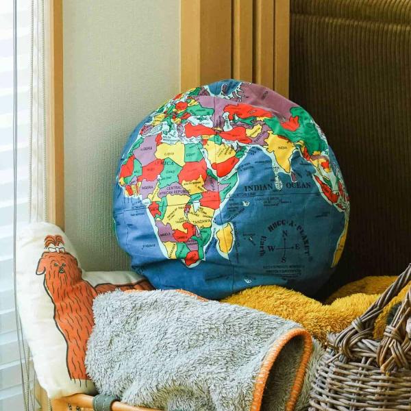 【希少】地球儀の海　クッション　長座布団 楽天市場】地球儀 インテリア おしゃれ 便利 地球儀クッション