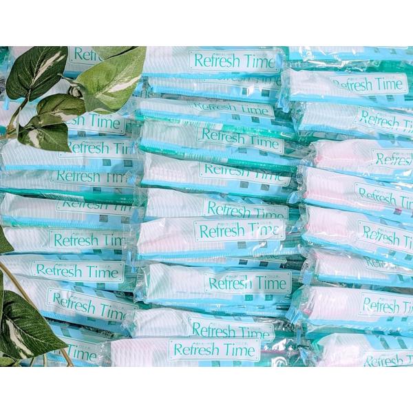 「商品情報」商品の説明1本ずつ個包装された使い捨て歯ブラシ。1度の使用で使い捨てでき非常に清潔です。大容量のため業務用としてもお使いいただけます。粉付きなので手間いらず。さっと取り出してすぐにご使用いただけます。安心安全こだわりの日本製です...