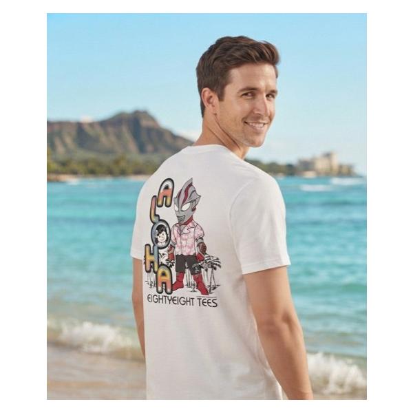 88ティーズ Tシャツ メンズ ウルトラマン コラボ Lサイズ ホワイト 白色 エイティエイティーズ 新品未使用 直営品 限定品