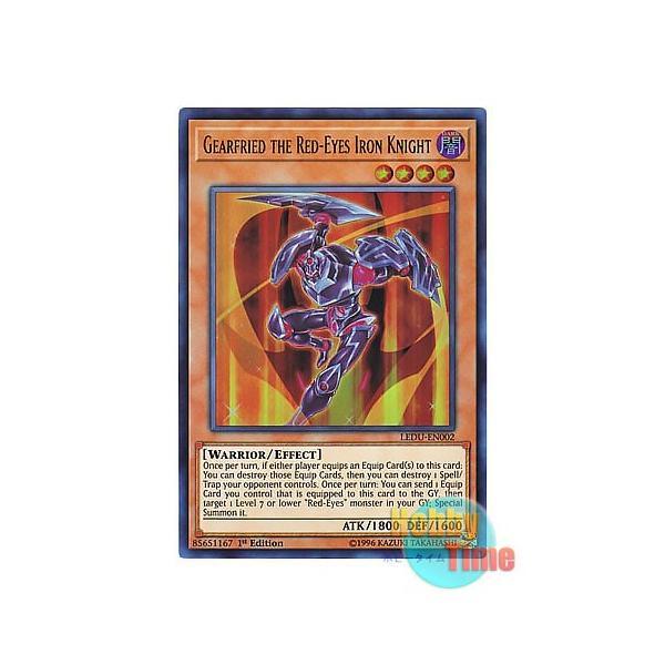 遊戯王 英語版 Ledu En002 Gearfried The Red Eyes Iron Knight 真紅眼の鉄騎士 ギア フリード ウルトラレア 1st Edition Buyee Servicio De Proxy Japones Buyee Compra En Japon
