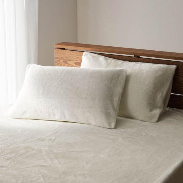 とても暖かい 枕カバー ピローケース 約４３cmX６３cm あったかなめらかマイクロファイバー 洗える 冬 まくらカバー 枕 まくら