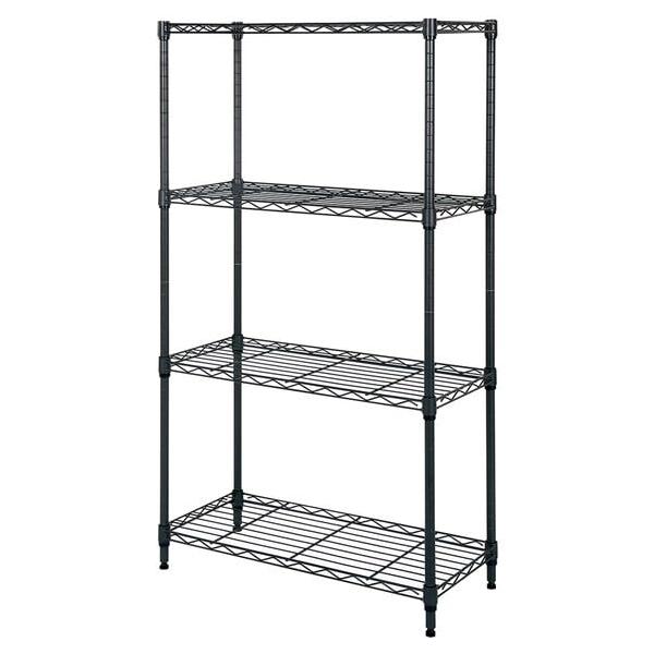 ニトリNITORI スチールラック STANDARD 3段 ダークグレー 幅64.5×奥行29.5×高さ115.5cm 8791248