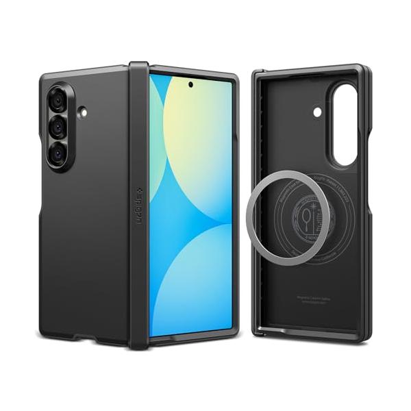 Spigen 創業18年の技術力Galaxy Z Fold7 ケース ヒンジ保護 耐衝撃 MagFit対応 指紋防止 レンズ保護 タフアーマー・プロ・マグフィット ACS09549 ブ