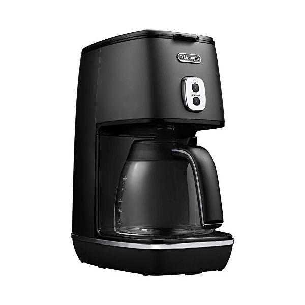 他サイト： DeLonghiデロンギ De'Longhiドリップコーヒーメーカー ディスティンタ ICMI011J-BK レギュラーコーヒー 6杯用 チタンコートフィルター アロマモードの商品画像