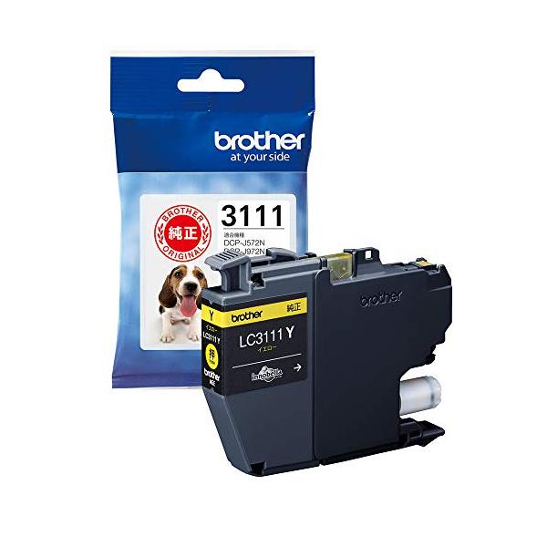 ブラザー工業 brother純正インクカートリッジイエロー LC3111Y 対応型番:DCP-J987N、DCP-J982N、DCP-J587N、DCP-J582N、MFC-J738DN 他