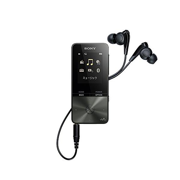 ソニーSONY ウォークマン Sシリーズ 4GB NW-S313 : MP3プレーヤー Bluetooth対応 最大52時間連続再生 イヤホン付属 2017年モデル ブラック NW-S313 B