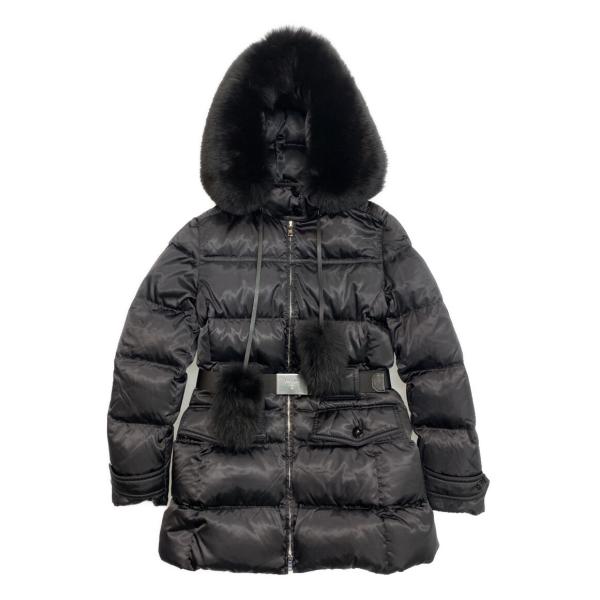 プラダ ダウンコート ファーダウン 29Y277 ブラック レディース SIZE