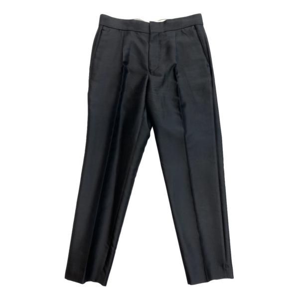 【ましゃ】ドゥロワー drawer シルクミカドベスト　23AW ドゥロワー パンツ ブラック ウールシルクミカド 6514-236-1190
