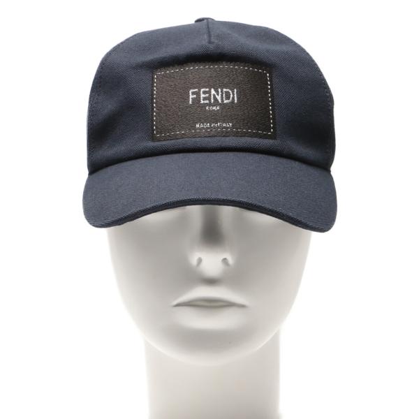 フェンディ キャップ ネイビー 65050030 メンズ SIZE 58cm FENDI 中古  