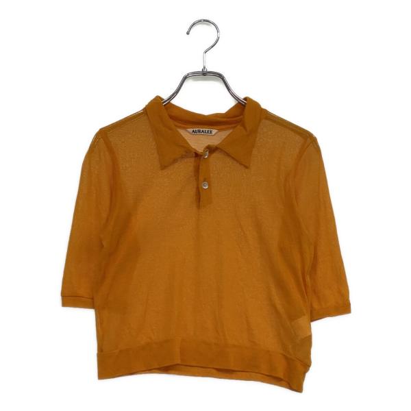 オーラリー ポロシャツ GAUZE SHORT POLO A24SP02RB レディース