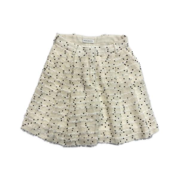 ニナリッチ ハーフパンツ ツイード ドット 5S-PA010-W0357 25SS