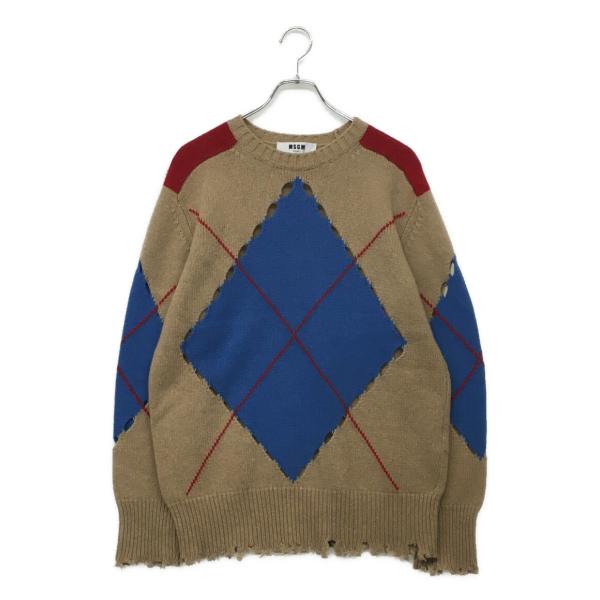 エムエスジーエム ニット アーガイル 2141MDM11 メンズ SIZE XS MSGM