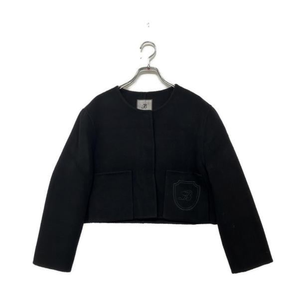 フォクシー ジャケット カシミヤ ブラック ショート レディース SIZE