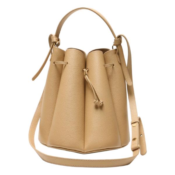 ■極美品■ POLENE ポレーヌ カヌレ ヌメロ ユイット レザー 2WAY ハンドバッグ ショルダーバッグ レディース ブラウン系 FV7000 hugall_8010116934