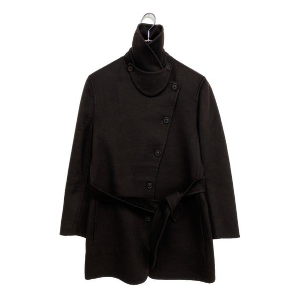 マックスマーラ ベルテッドハーフコート カシミヤ100 73136 レディース