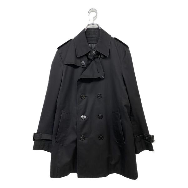 美品 サイズL バーバリーブラックレーベル　トレンチコート デニム ノバチェック 48241☆年 バーバリーブラックレーベル トレンチコート ノバチェック