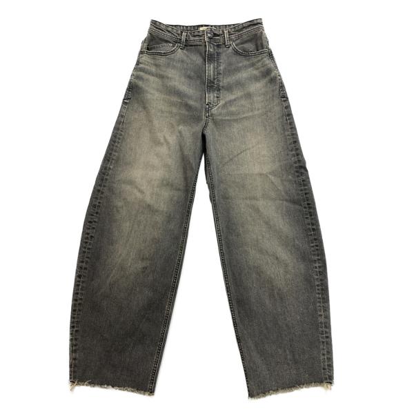 新品未使用☆ヤヌークLAURA カットオフユーズドグレー/CUG 24 YANUK（ヤヌーク） パンツ 24AW LAURA Curve Tapered レディース SIZE